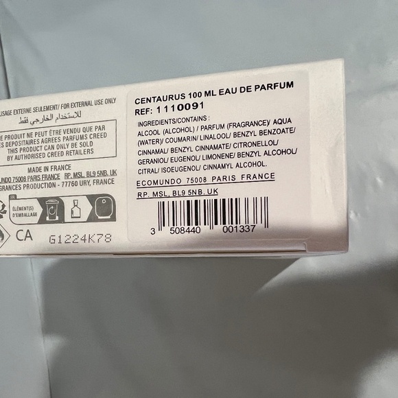 New Creed Centaurus Perfume Opened Box Bottle 3.3 Fl. Oz. 95% Full Replica - Picture 4 of 4